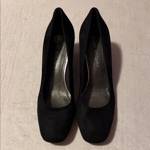 Stuart Weitzman Black Suede Heels